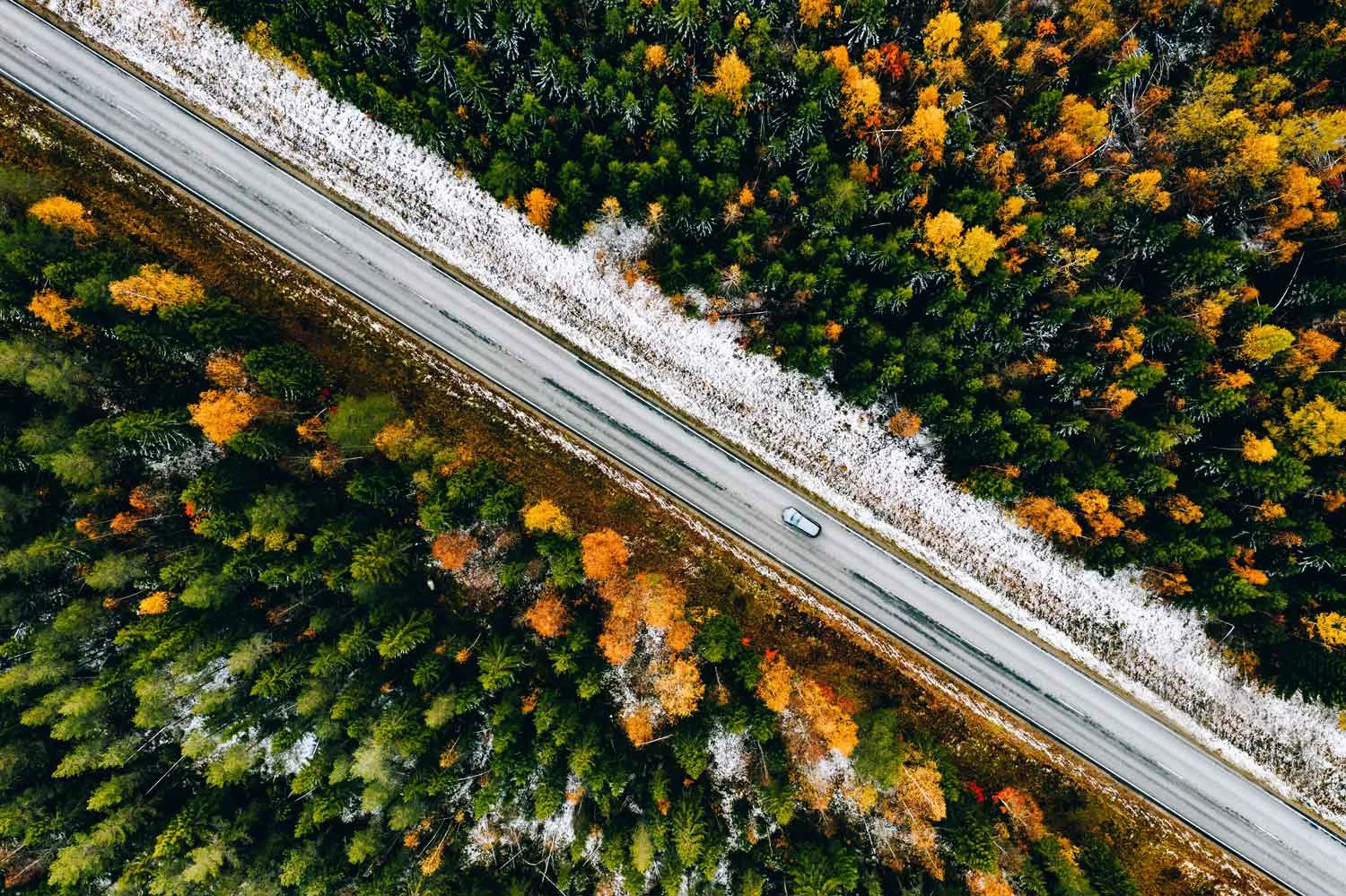 aerial-view-of-first-snow-autumn-color-forest-and-6KXQTWE-2