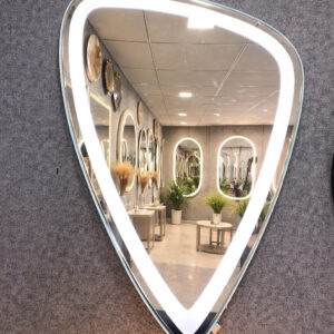 Premium Pebble Shape LED Mirror | Modern Designer Wall Mirror