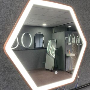 Hexagon LED Mirror | Premium Wall Mounted Smart Mirror
